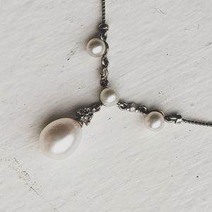 People's Pearl and Diamond Necklace